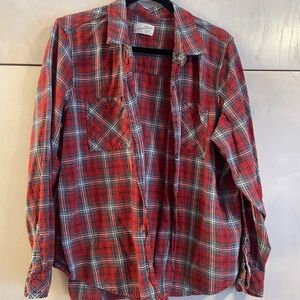 Universal Thread Red Plaid Button Down Shirt